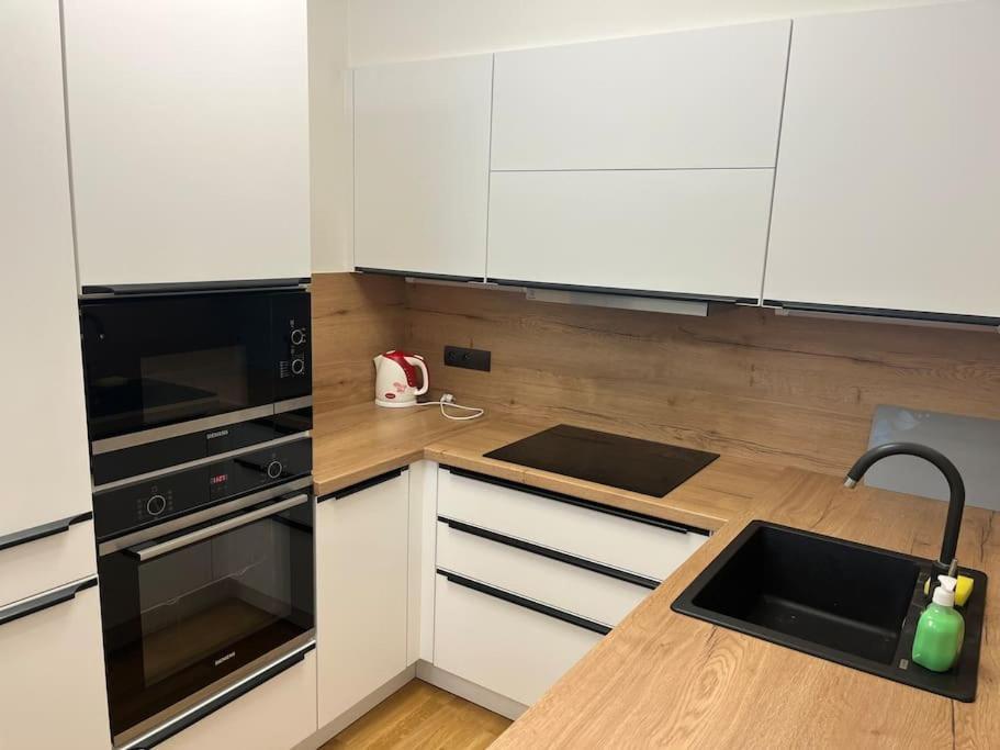Apartman Holesovice,Balkon,Garaz Praga Esterno foto